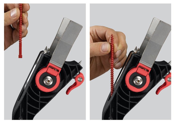 FastenMasterPro's tweet photo. #FrameFAST attaches trusses to top plates 8x faster. To use, load screw in chamber, place head flush on plate, stab up, pull trigger &amp; drive https://t.co/p15oz76F7N