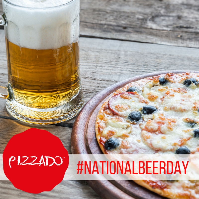 Celebrate #NationalBeerDay with Beers best friend... <a href="/pizzado_kit/">Pizzado</a> ! What's your favourite Pizza to team with a nice cold beer? #PizzadoIT