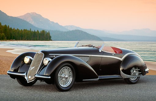 Hey, #Cruisers, it's #thirtiesthursday. We think you're gonna like this car: a 1937 Alfa Romeo 8C 2900B Spider.