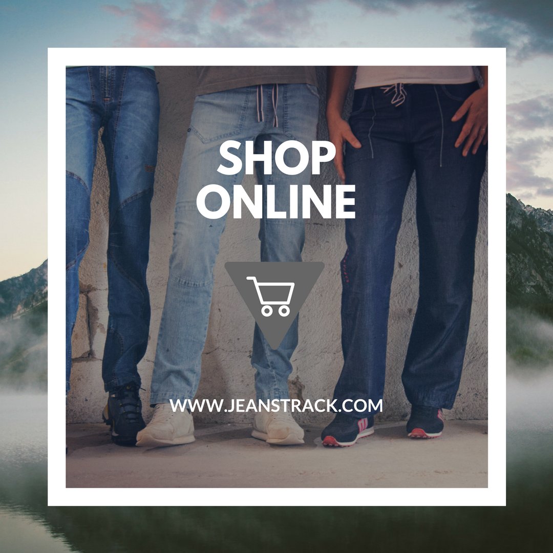 YA ESTAMOS ONLINE 🚀🌎👖👕💪🏻
Podéis visitarnos en jeanstrack.com
Jeans para #mtb #trekking #climbing
#jeans #sport #shoponline