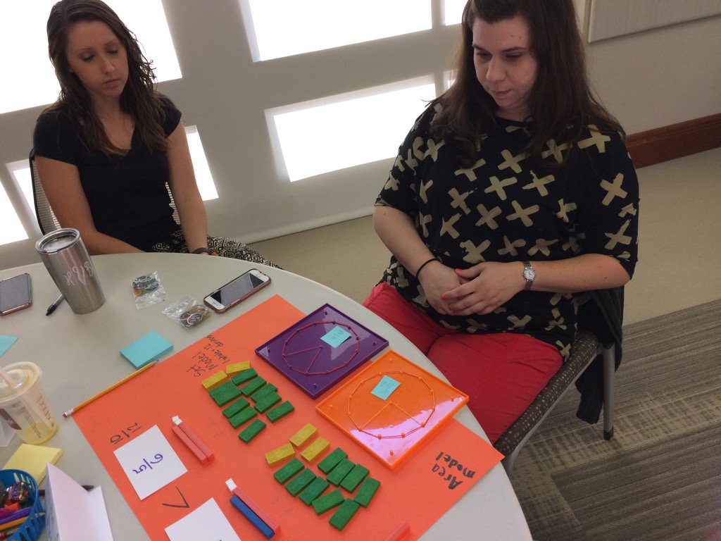 easterlingtr's tweet photo. Area, set, and linear fraction models @StidhamPam #EastmanMathElitesVA https://t.co/msrBvhBDBQ