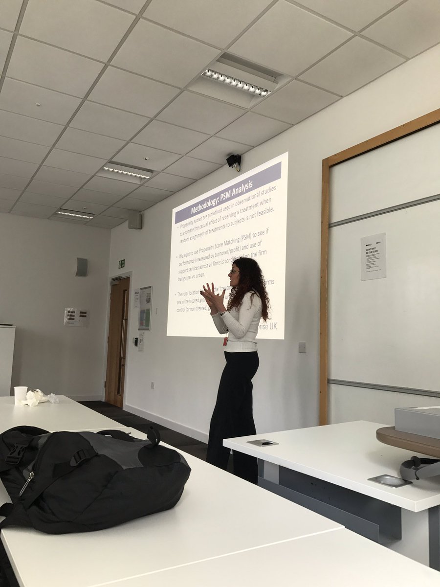 OakPattanapong's tweet photo. Dr Sara is presenting the Rural Enterprise UK presentation at the #REC15 at Newcastle University #RurEntUK @JeremyPhillipso https://t.co/PiYZOhW3fR
