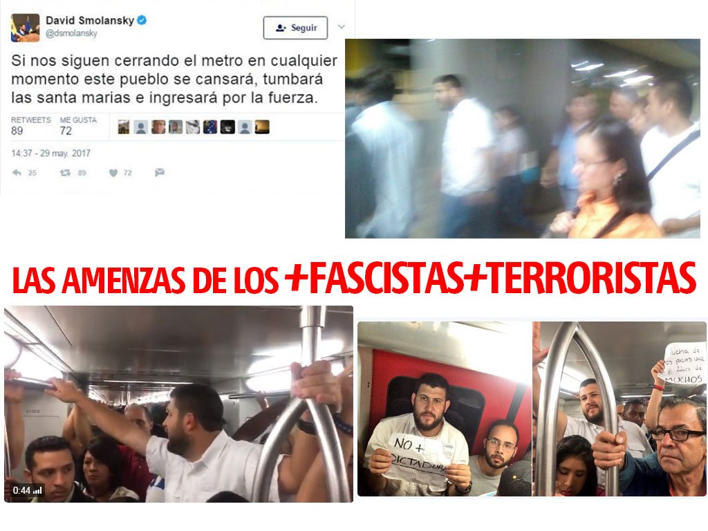 EdisonB25's tweet photo. #ULTIMOMINUTO el pueblo trabajador organizado desmonto el ataque y sabotaje al @metro_caracas por parte de @dsmolansky #MUD @NicolasMaduro https://t.co/OOflmGt3BQ