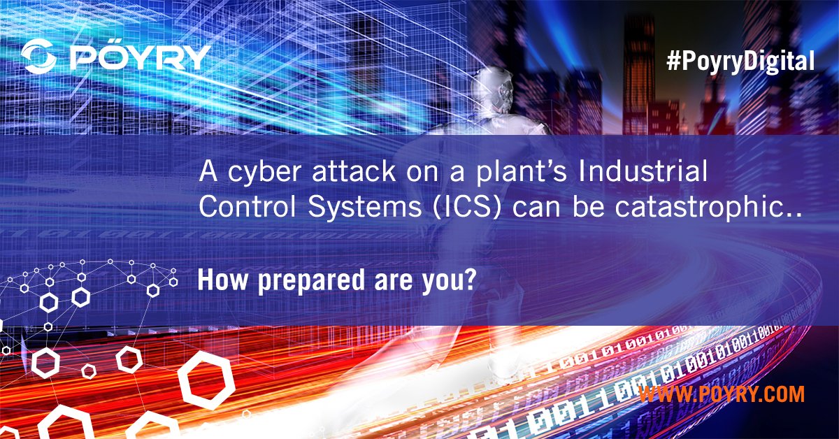 AFRY_global's tweet photo. Cyber attack on Industrial Control Systems can be catastrophic. How prepared are you? Free check list: https://t.co/9of2QzFo62 #PoyryDigital https://t.co/s5EtUfkdpB