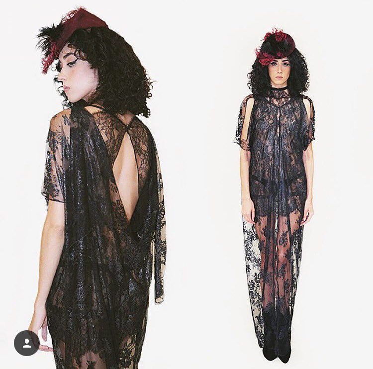 Lace Yourself All Over
with this ultra feminine black maxi in French Chantilly lace, available only at our store in The Mall of San Juan.