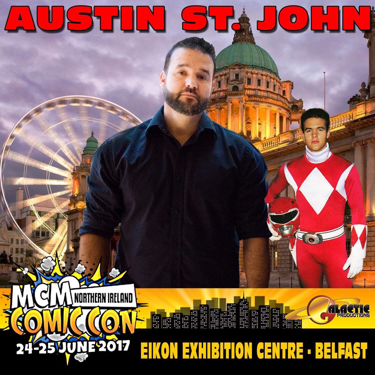 Belfast! Coming to see you June 24 &amp; 25 at <a href="/MCMComicCon/">MCM Comic Con</a>! Come let me know what #powerrangers means to you!-ASJ #mmpr #redranger #goldranger