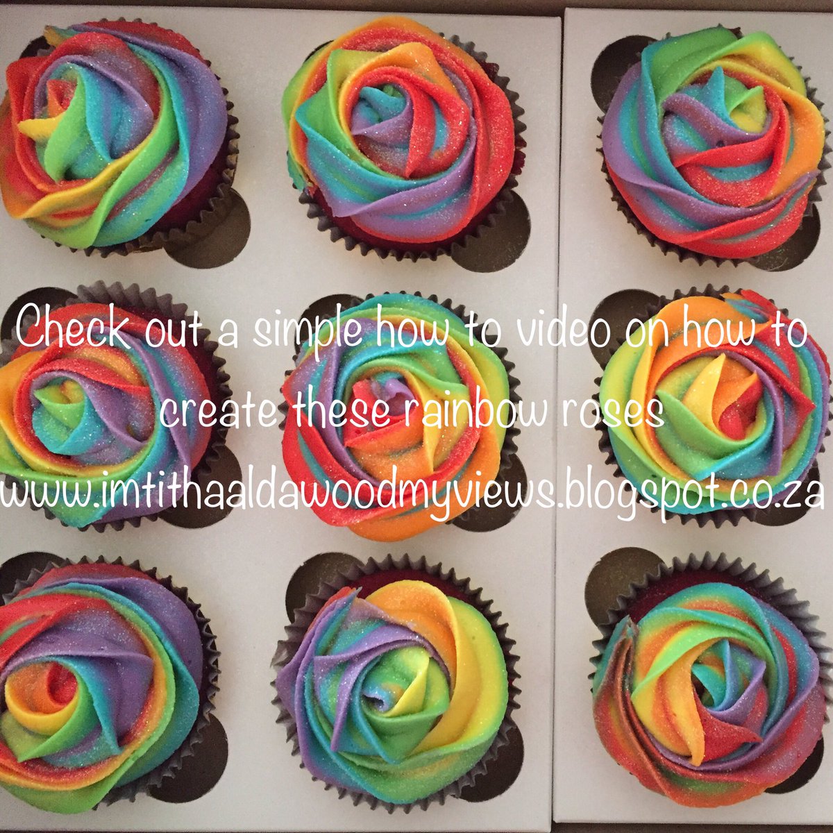 imtithaald's tweet image. Check out my how to video for rainbow frosted cupcakes youtu.be/Gbxxisn5Cwo #rainbowcupcakes #howtovideo #rainbowicing