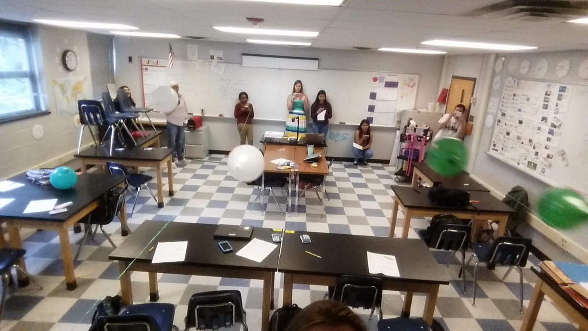 MrsParkins_JHS's tweet photo. Balloon rocket races in 2nd period with @sweiss0811. #action-reaction #activephysics https://t.co/SEXGqNlp4U