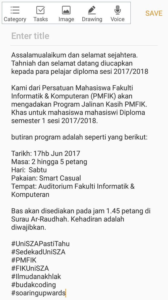 twt_pmfik's tweet photo. #UniSZAPastiTahu #FIKUniSZA #budakcoding https://t.co/bxqWUsWvQB