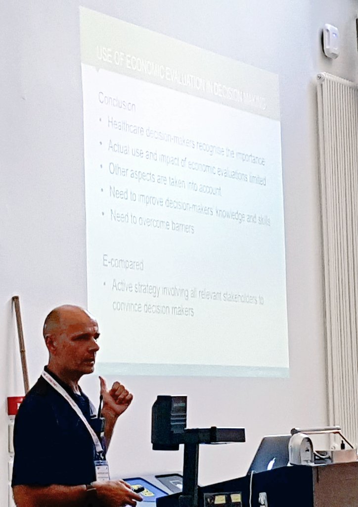 ecompared's tweet photo. Great keynote! @MauritsvTulder on use and barriers of economic evaluation of decision makers #ecompared #evidencebaseddecision #healthcare https://t.co/K5f8spdnkv