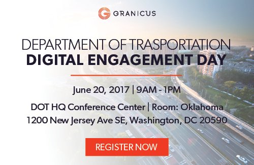 Granicus's tweet photo. Are you a US DOT employee? Need to learn more about Comms Cloud? Join us for a half-day training June 20! Info here: https://t.co/HHqMri6gZw https://t.co/Bmpolzo3Cb