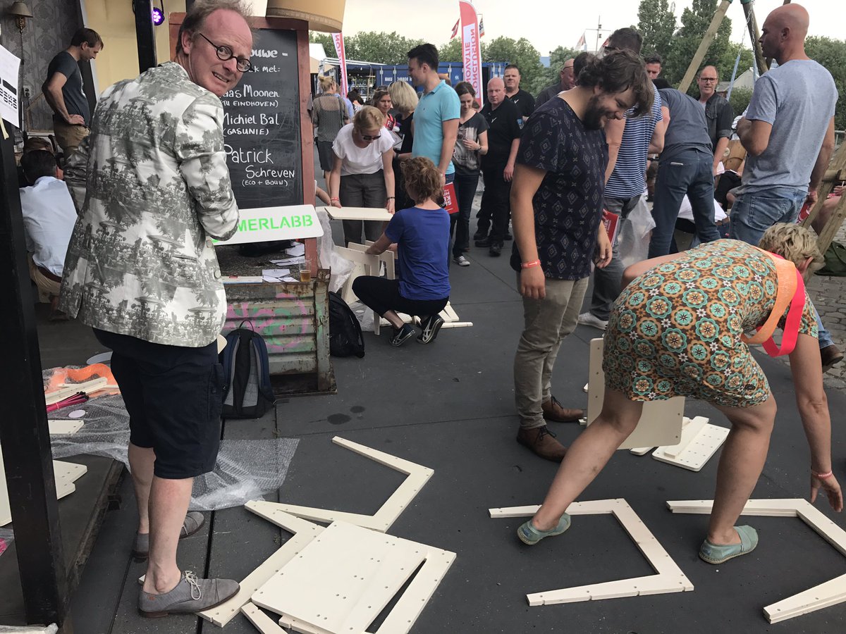 Onze eerste workshop op het #kennisfestival was echt één groot feest! Om half zes de tweede ronde.