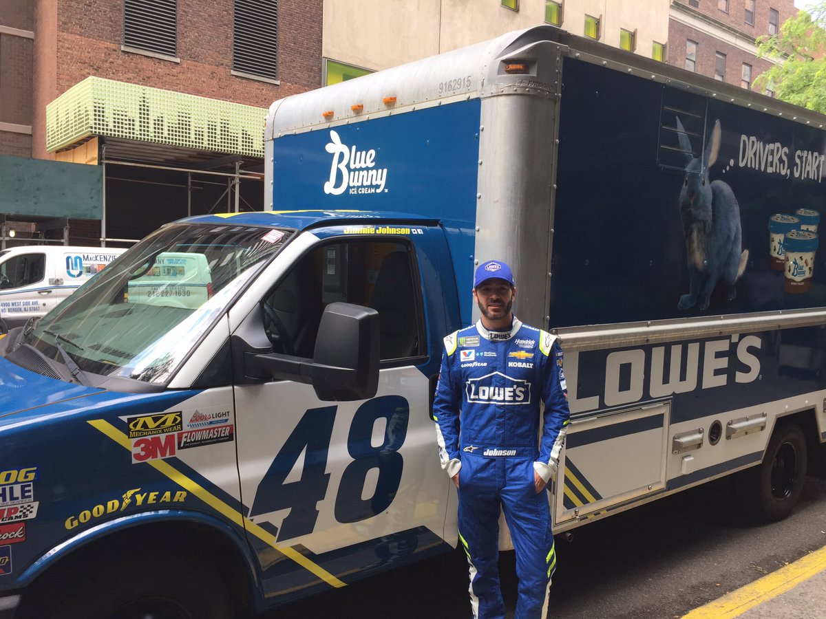 This is so awesome. Stoked to partner w <a href="/Blue_Bunny/">Blue_Bunny</a> on the first ever Ice Cream Race Truck in NYC. Putting my driving skills to the test 👊🏼