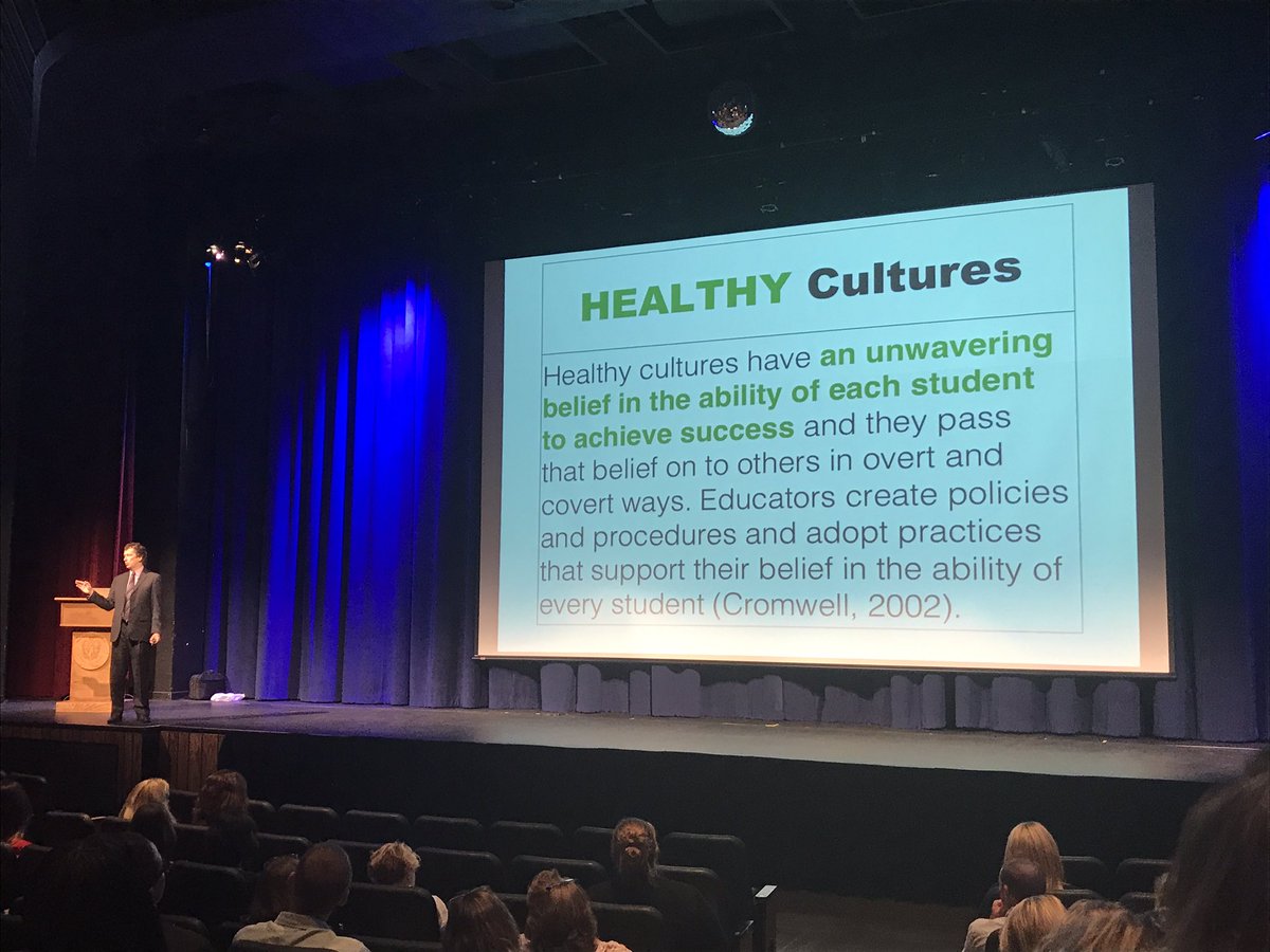 GregJWolcott's tweet photo. "Is your school culture healthy or toxic?"@thierck #1stEDU https://t.co/egwhMLin0p
