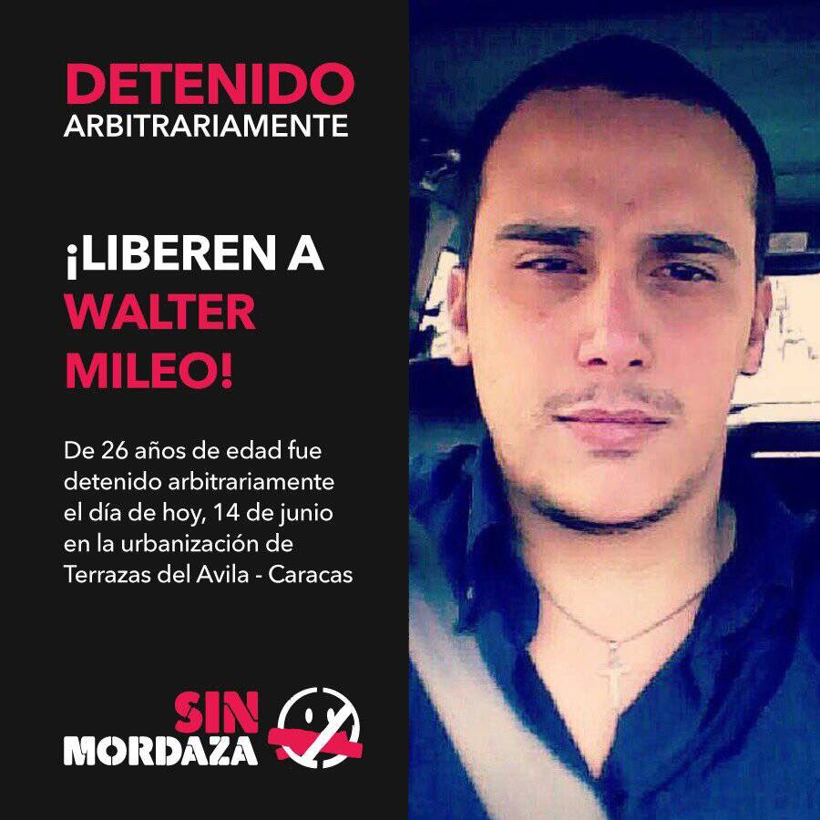 JULIOCHIRINOS's tweet photo. @PorHumanidad @FreddyGuevaraC @Miguel_Pizarro @JuanAndresMejia Por favor pendiente ayer aprendido por protestar en terrazas del avila @FreddyGuevaraC @Miguel_Pizarro @JuanAndresMejia https://t.co/1mwUv96y6g