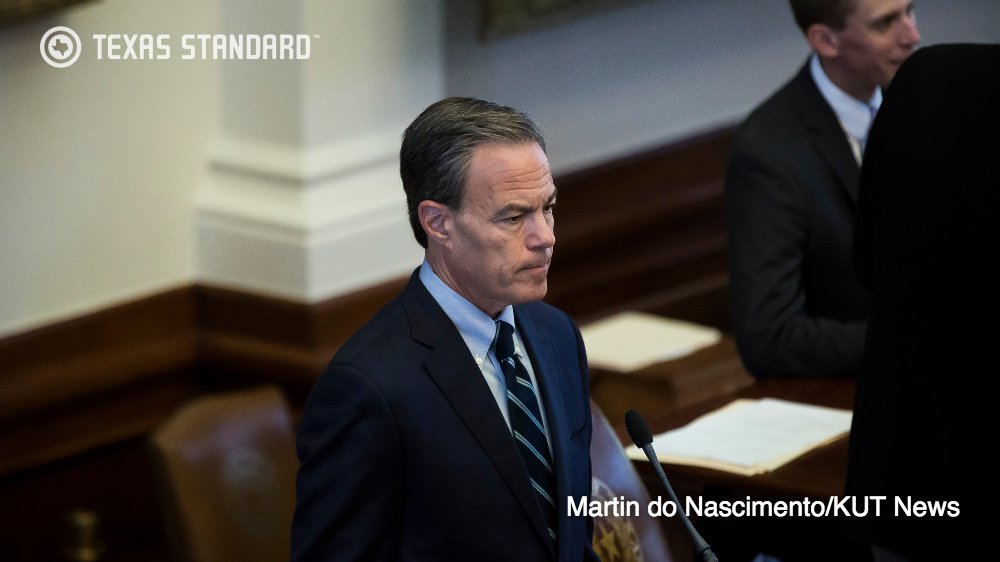 TexasStandard's tweet photo. Texas House Speaker Joe Straus is criticizing the Texas Senate for focusing on bathrooms instead of school funding. https://t.co/irYRkgoRlr https://t.co/vD58X28v5W