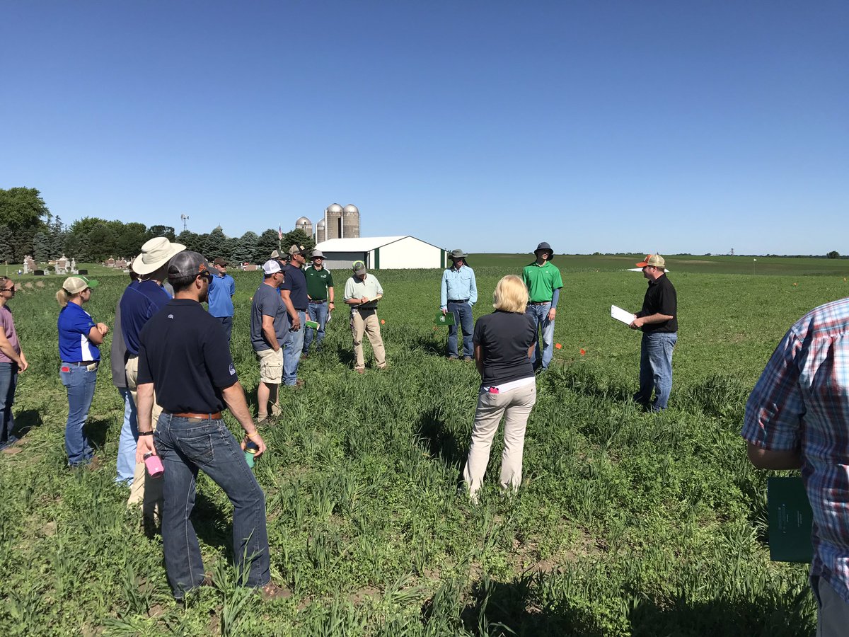 Alfalfa training with Pioneer Sales Representatives.  #feedthecows