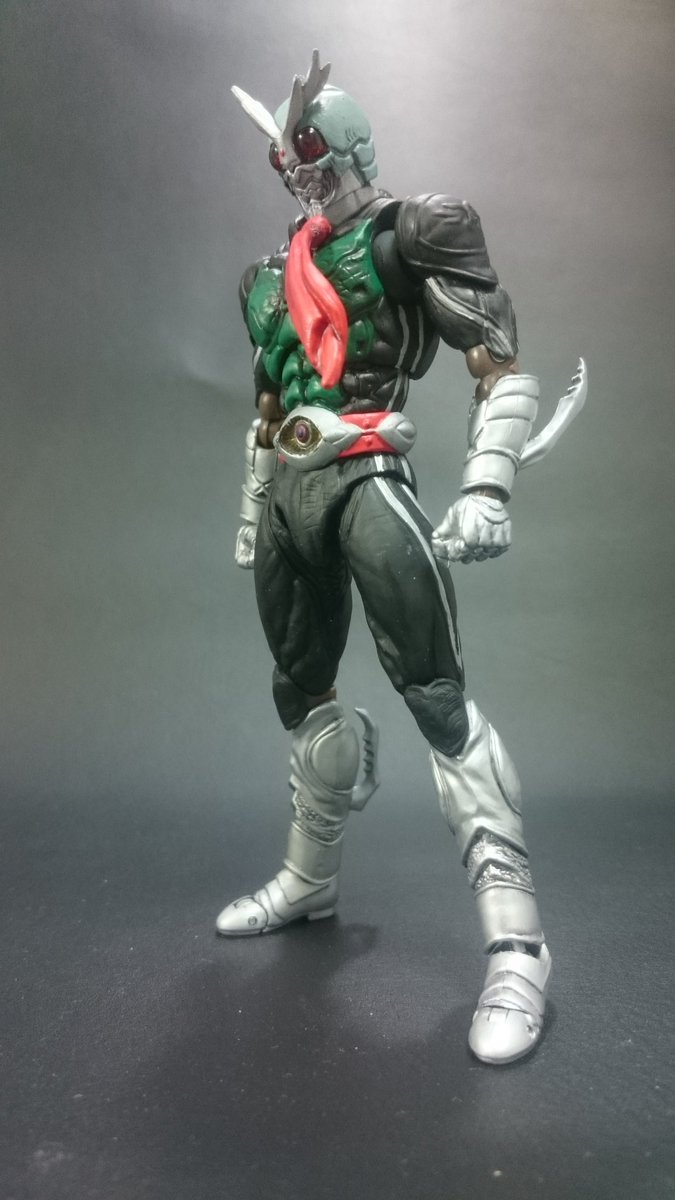 ほうじ茶 ゴールデン アーツアナザーアギト改造 仮面ライダー1号完成です Firstやnextのように1号と2号とで外見上の差異を与えてみました ニチアサフィギュア改造部 造って遊ぼ