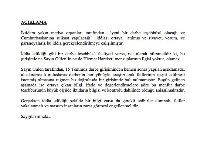 İddia edildiği şekilde bir bilgi varsa gerekli tedbirler alınmalı, failler yakalanmalı ve masum insanların zarar görmesi engellenmelidir.