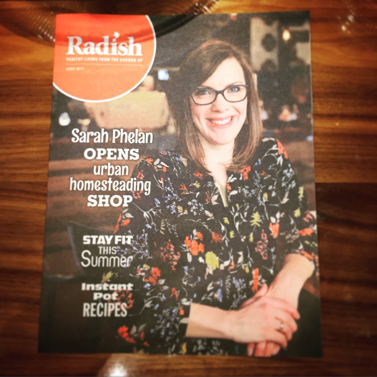 Congrats to Sarah Phelan, owner of The Root Cellar, for landing the cover of the Radish Magazine! #rochmn