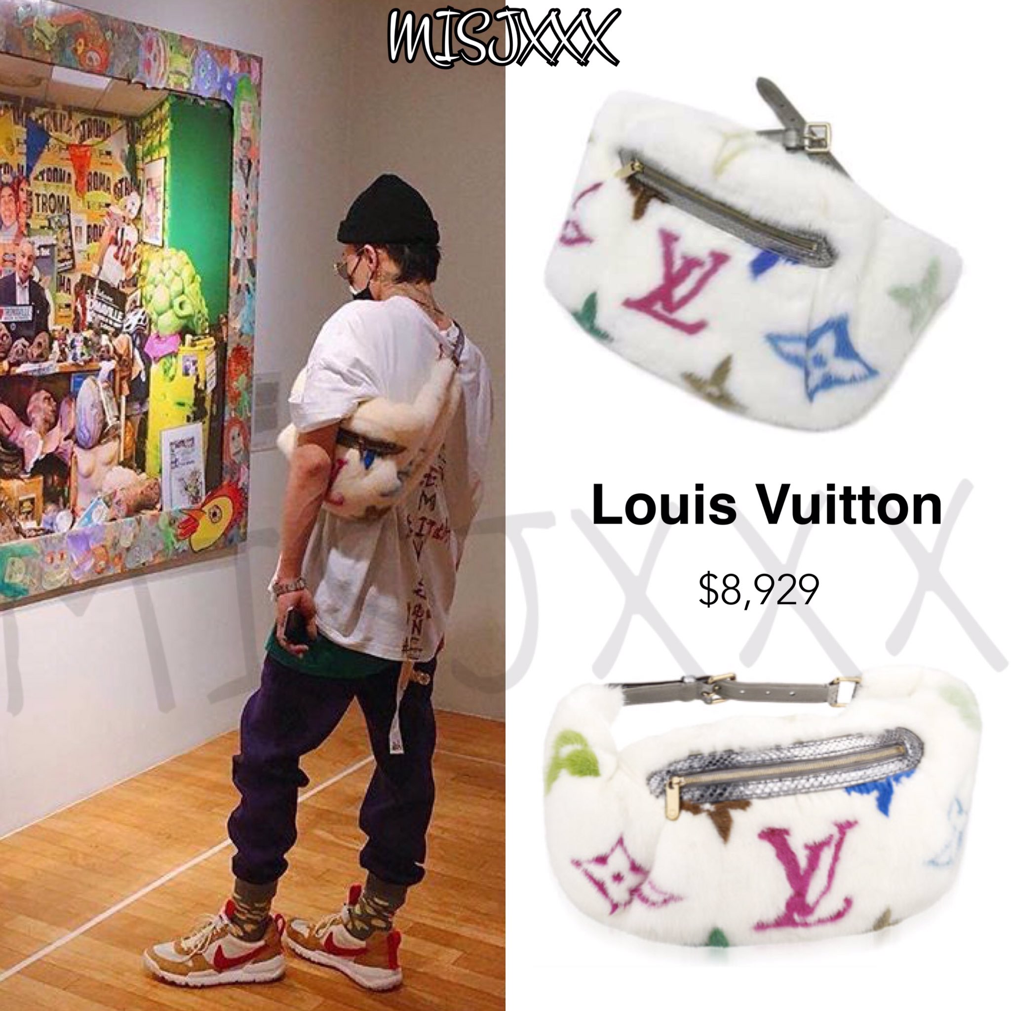 louis vuitton mink fur bag