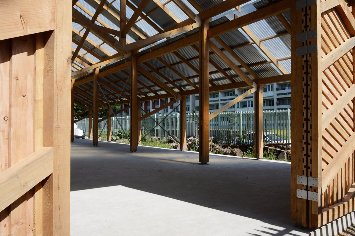 JamiesFarm's tweet photo. More stunning progress on the barn @OasisFarmSE1 Waterloo 🙌 https://t.co/biPz7pUlmX