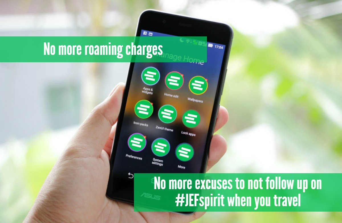 No more #roaming charges, no more excuses to not follow up on #JEFspirit when travelling. #OurEurope is connected.
