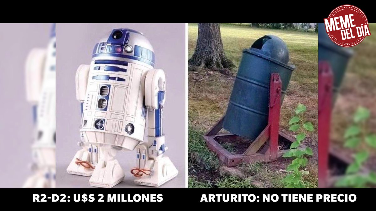 #ElMemeDelDia. Subastan a #R2D2 pero nosotros encontramos a #Arturito ...