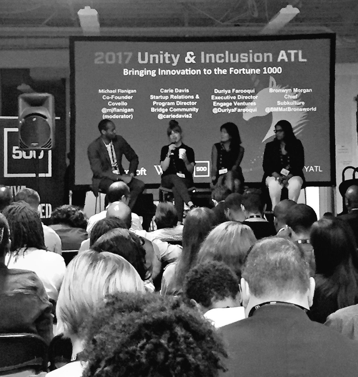 bridgecmty's tweet photo. #TBT to #UnityAtl conference last week w/ BC Program Dir @CarieDavis2 sharing the need for diversity strategies in #corporateinnovation https://t.co/uLNHSchFqs