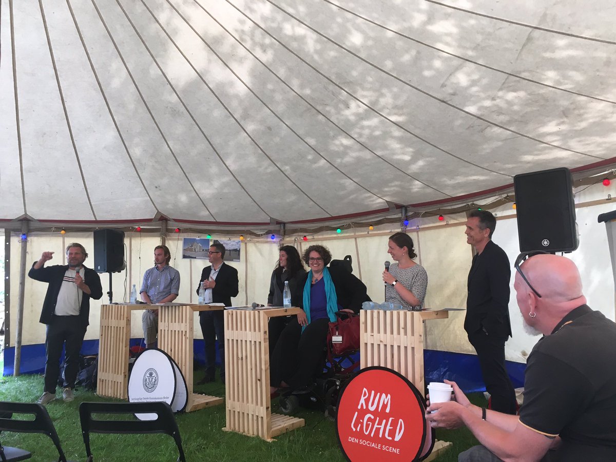 MaAggebo's tweet photo. Debat om tilgængelighed på Rum Lighed: Den Sociale Scene. Byen skal altid være for alle mennesker. #kadkdk #fmdk https://t.co/grwoKO9L8U
