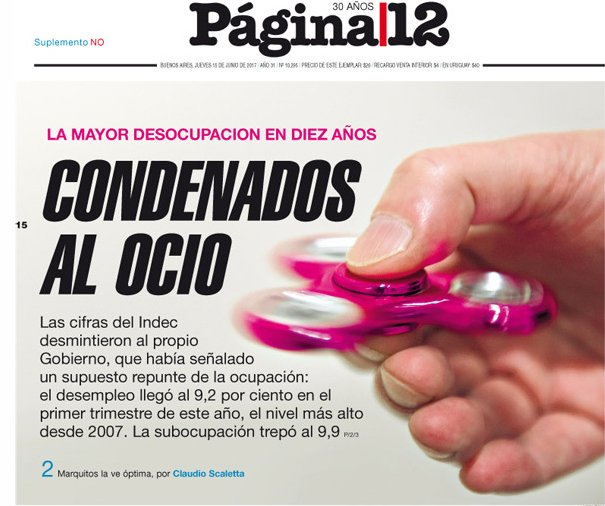 ludeponti's tweet photo. Otra “buena” noticia en el país gobernado por Macri. El desempleo subió al 9,2% , pero cínicamente lo aducen a una cuestión “estacional”. https://t.co/KbkaSnGFsN