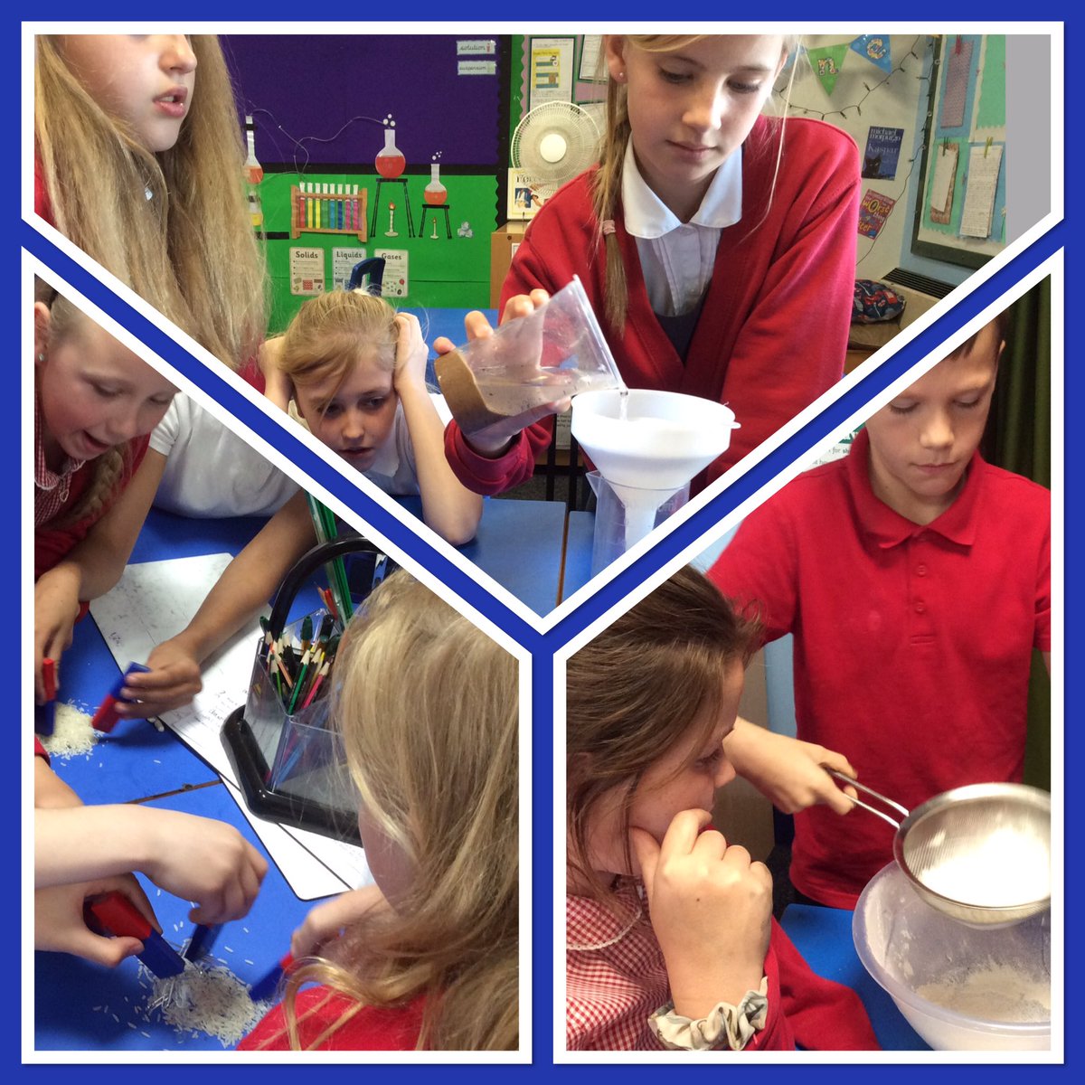 HornshawMrs's tweet photo. Great fun learning about different ways to separate materials! @BoothferryPS #welovescience https://t.co/YkNbSHZcKV