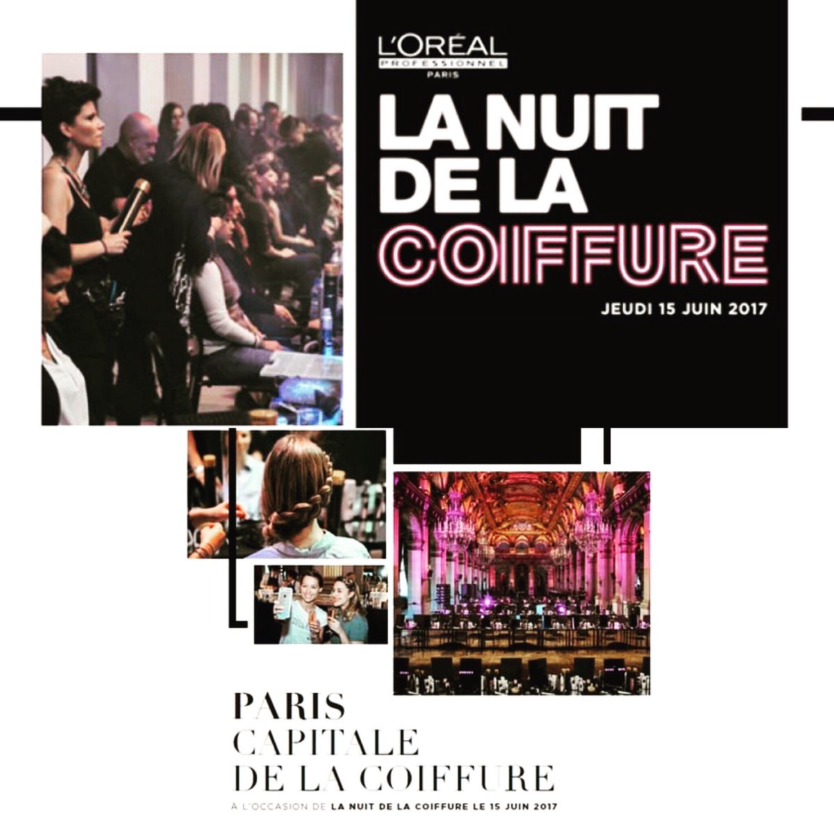 remithorparis's tweet photo. La nuit de la coiffure c'est ce soir à ne pas manquer! #rémithorparis #nuitdelacoiffure #lorealpro #ndlc2017 #styling https://t.co/0Affxgqr7V