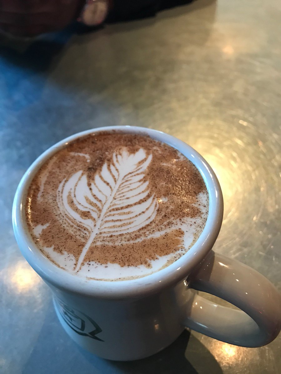 virginhotelschi's tweet image. #latteart to get us through this morning. Stop by #TwoZeroThree for caffeine and weirdness ☕️