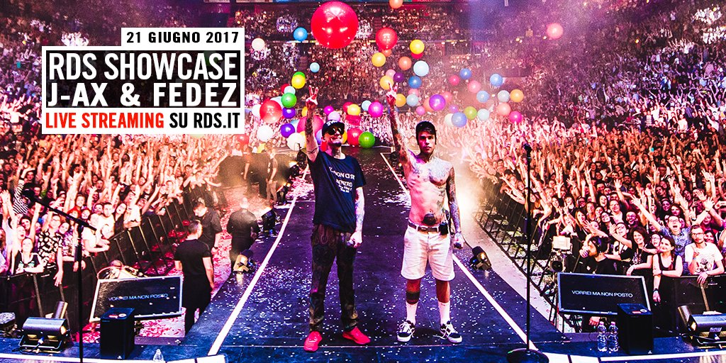RDS_official's tweet photo. Vuoi vedere @jaxofficial e @Fedez? Mercoledì sera collegati su https://t.co/yg75LUEgwM e ascoltali cantare LIVE al #JAXeFEDEZaRDS Showcase 😍 https://t.co/7gNPrOzH5m