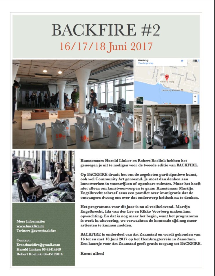 eventbackfire's tweet photo. Had je de uitnodiging al gehad? Ik stuur m nog even. Minder dan 24 uur te gaan en dan begint #BackfireNL echt.  CU there. @ARTzaanstad https://t.co/rggnjSg4lF