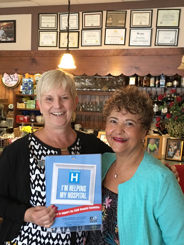 Here's a true Hospital Hero - Christina Georgas @ Georgian Circle Restaurant. Join us in support of <a href="/cgmhf/">CGMHFoundation</a>