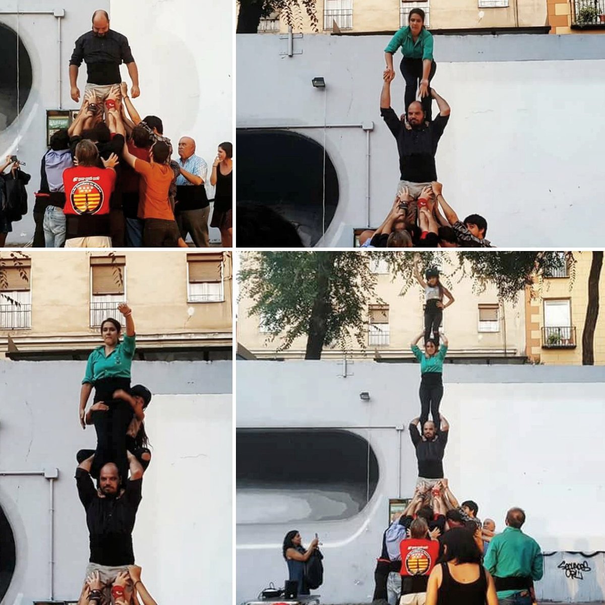 CCastelleraMAD's tweet photo. Otro buen ensayo ayer en #campodecebada. Con una pequeña exhibición para los asistentes a la presentación del futuro polideportivo. https://t.co/GBTfIzMn3t