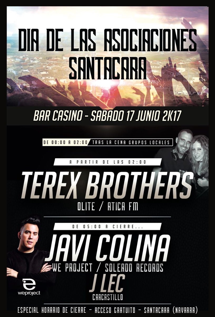 GorriaIvan's tweet photo. Este sábado en el BAR CASINO DE SANTACARA!!! Con ENTRADA GRATUITA!!!!! https://t.co/AffrXhwOQi