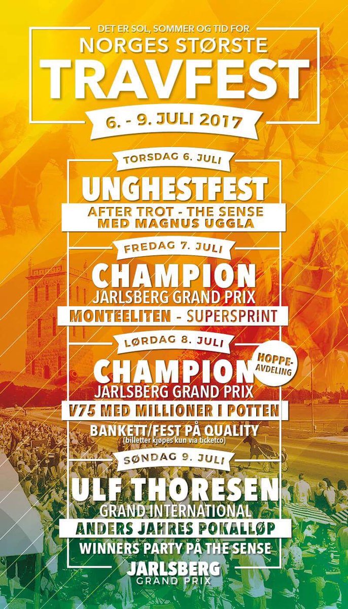Program for Jarlsberg Grand Prix. Retweet gjerne 😄 #JGP2017