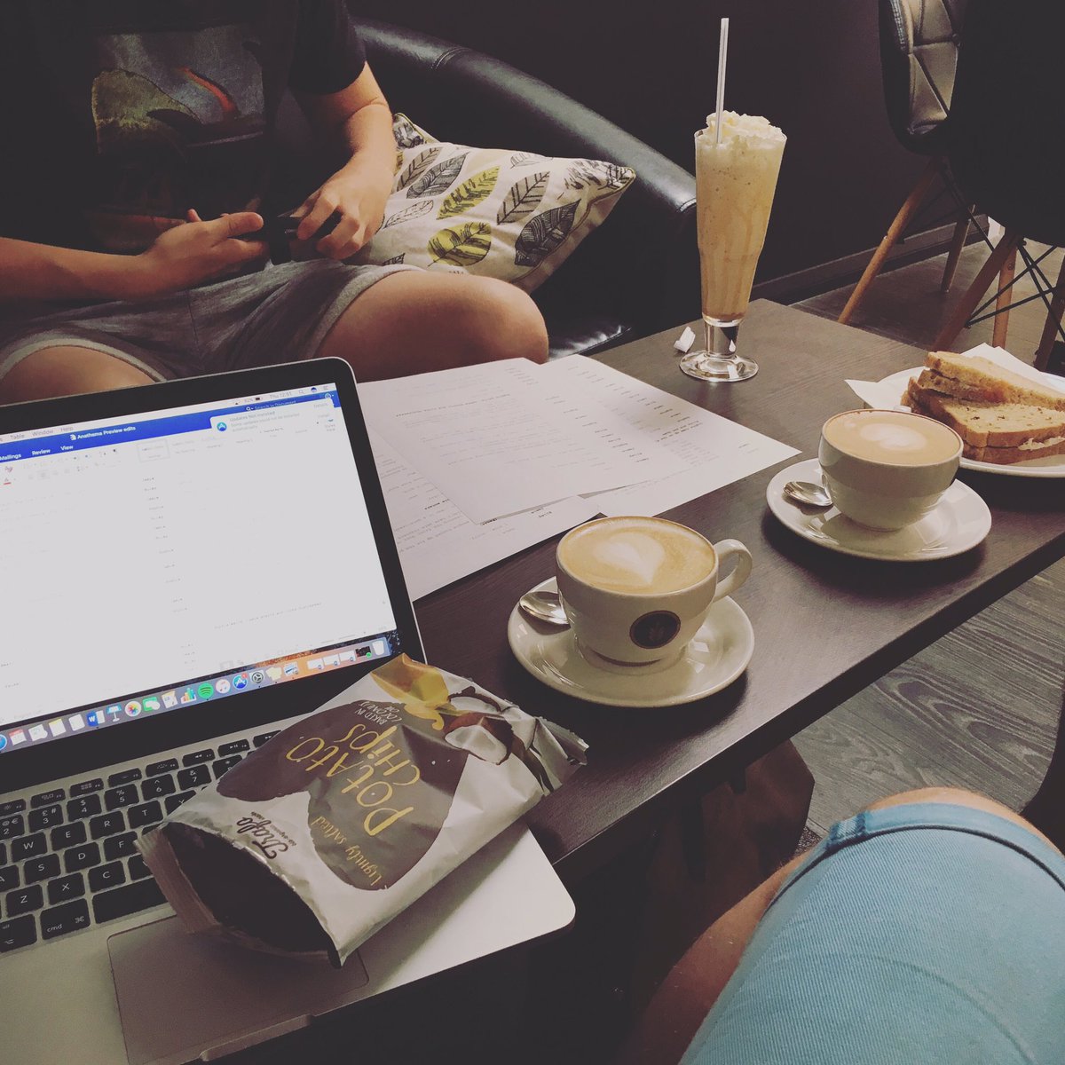 Bearded_theatre's tweet photo. Great day for a team meeting! #anathemaplay #edfringe #scriptedits https://t.co/ibtT9OycYu