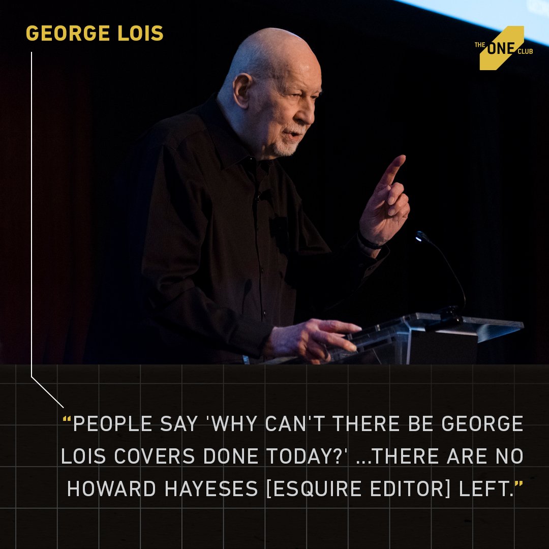 Legendary art director #GeorgeLois on <a href="/esquire/">Esquire</a> editor Howard Hayes &amp; the famous covers. Watch his full keynote: goo.gl/JDC9jp
