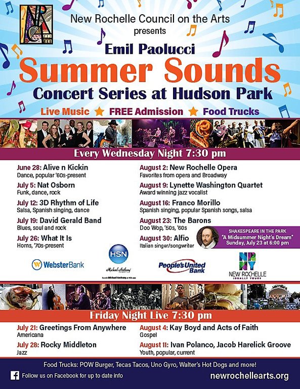 We have a table waiting for you after each #NewRochelle Council Of The Arts #Summer #Sounds #Concert 
#music #dance #food #community