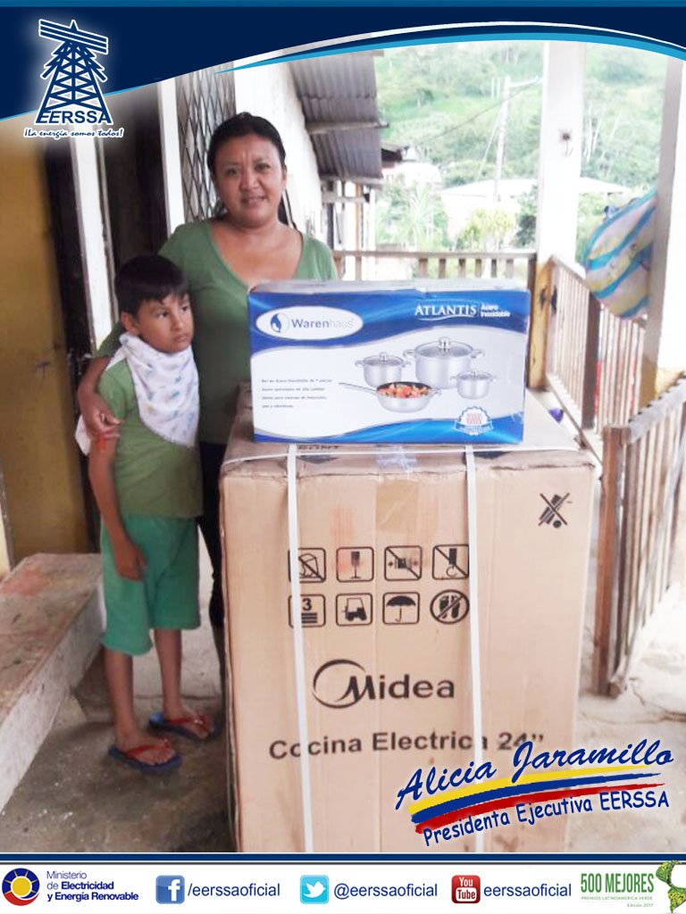 eerssaoficial's tweet photo. Nidia Moreno Reinoso, del barrio Jesús del Gran Poder #Yantzaza decide ser parte del cambio y adquiere su @CocinaInduccion a 36 meses plazo https://t.co/GG5w31cURh