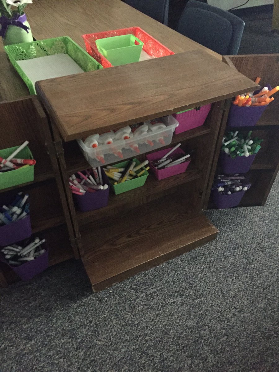 eStemDaily5's tweet photo. Check out how Mrs. Goossens, a 2nd Grade teacher at Valley View Elementary, uses this yard sale item for supplies! https://t.co/dC9H2pPqxs