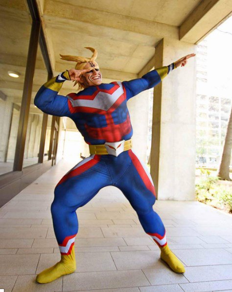sweety_rena's tweet photo. "RT@img_cosplay: Personaje: All Might
Anime: Boku no Hero Academia
Cosplayer: jechts https://t.co/Z4rLQMVWSg"
