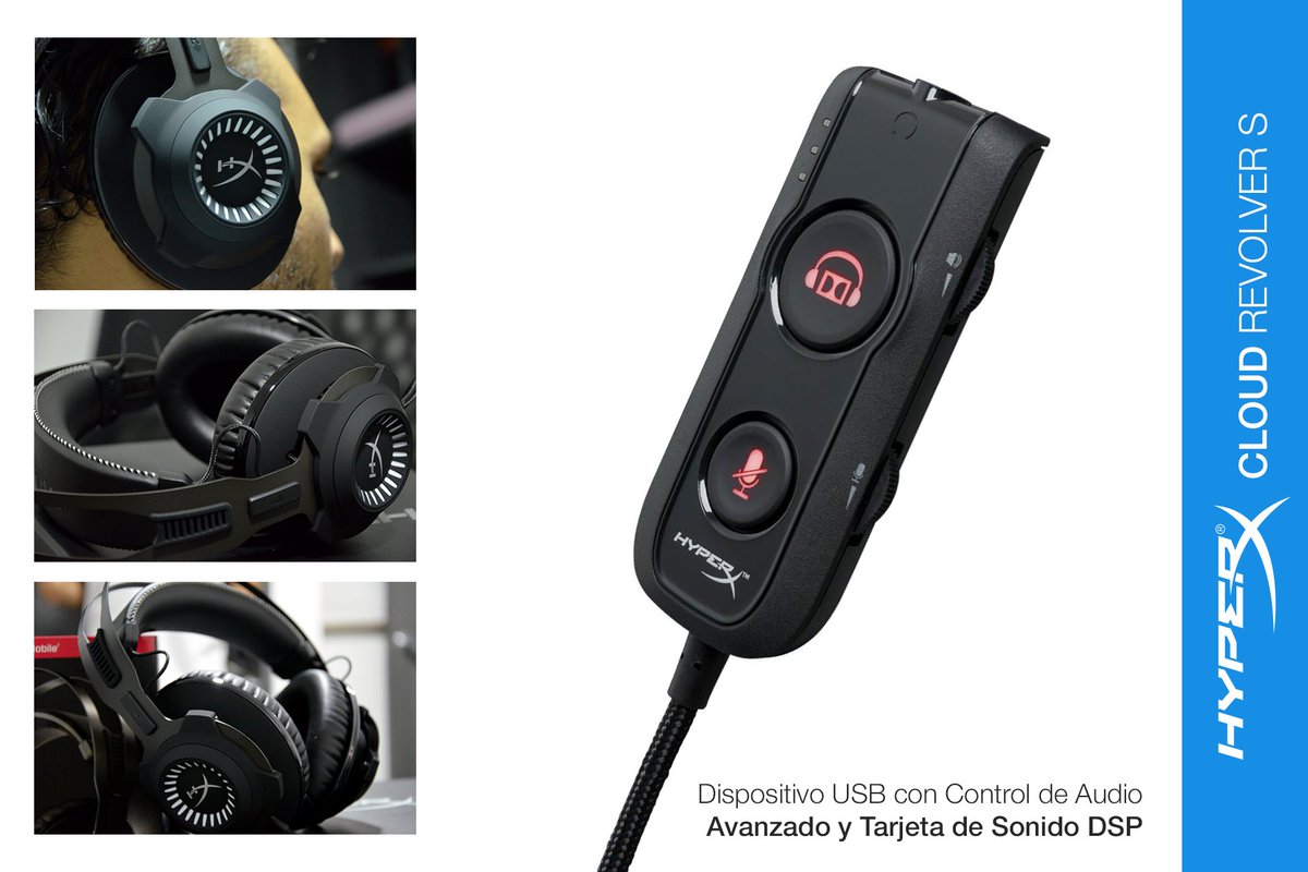 WacaOficial's tweet photo. Los Cloud Revolver S de @KingstonLatam & @HyperXLatam Cuentan con Tecnología Plug N Play y Dolby Sunrround 7.1 #ModoPadre #HyperPadre https://t.co/A6A2tDSqwN