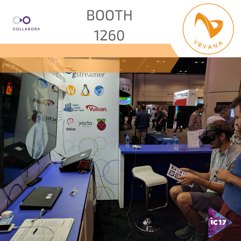 Thanks <a href="/Collabora/">Collabora</a> for using the #totem at their awesome booth. Go and try the best #AR &amp; #VR experience. #InfoComm17 #ARVR #Mixedreality #XR