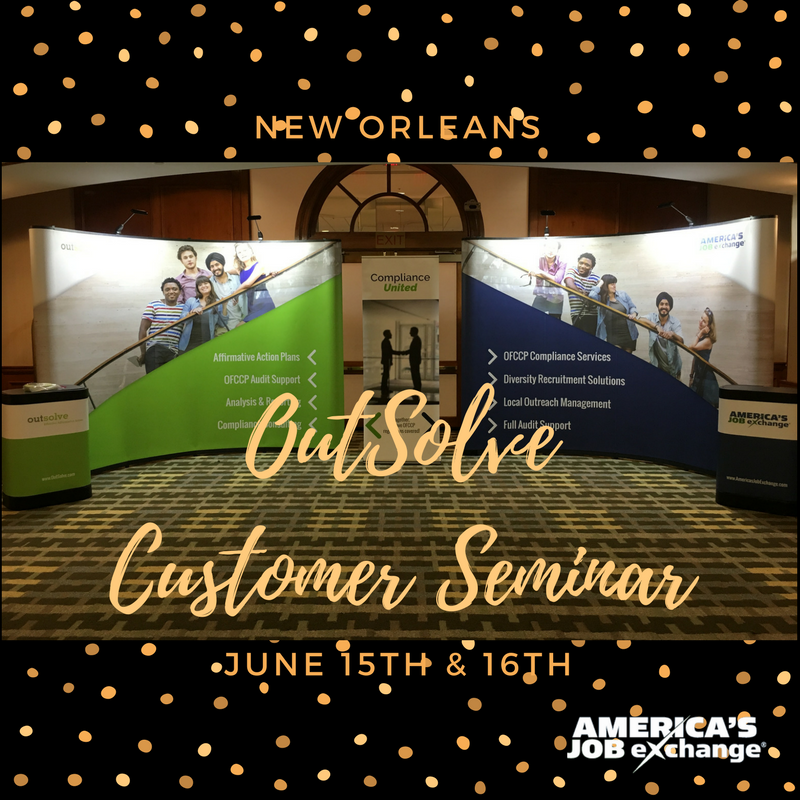 ajejobs's tweet photo. With our #AAP partners @OutSolveAAP at their annual #CustomerSeminar this week. Read comments below to see where you can see us next week. https://t.co/baHMi1lbsI