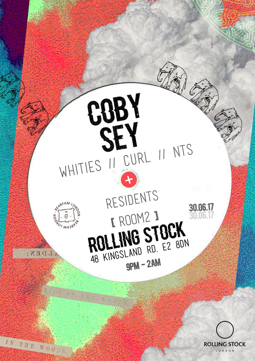 Doing a night with <a href="/cobysey/">Coby Sey · コビー・セイ</a> at <a href="/rollingstockLDN/">Rolling Stock London</a> in 2 weeks time!! Can't wait. facebook.com/events/1909090…